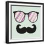 Retro Sunglasses With Reflection For Hipster-panova-Framed Art Print