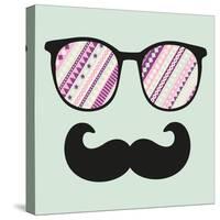 Retro Sunglasses With Reflection For Hipster-panova-Stretched Canvas