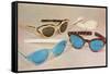 Retro Sunglasses-null-Framed Stretched Canvas