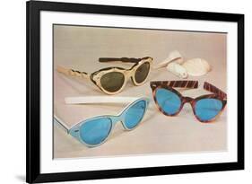 Retro Sunglasses-null-Framed Art Print