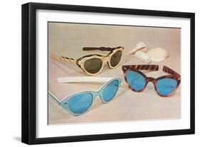Retro Sunglasses-null-Framed Art Print