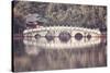 Retro Toned Picture of Suocui Bridge, Lijiang, China.-Maciej Bledowski-Stretched Canvas