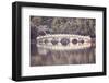 Retro Toned Picture of Suocui Bridge, Lijiang, China.-Maciej Bledowski-Framed Photographic Print