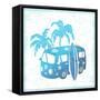 Retro Travel Bus-transiastock-Framed Stretched Canvas