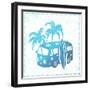 Retro Travel Bus-transiastock-Framed Premium Giclee Print