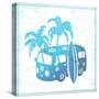Retro Travel Bus-transiastock-Stretched Canvas