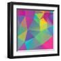 Retro Triangle Background-AnaMarques-Framed Art Print