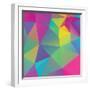 Retro Triangle Background-AnaMarques-Framed Art Print