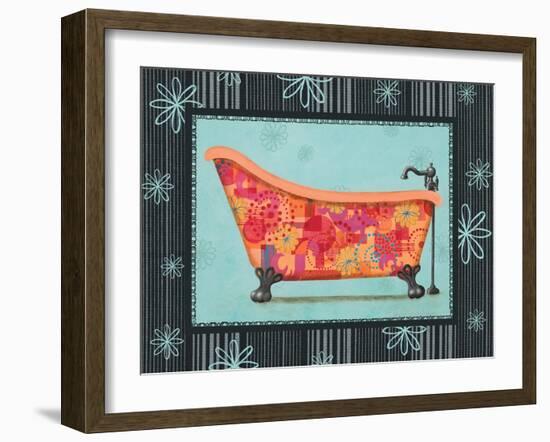 Retro Tub I-Pamela Desgrosellier-Framed Art Print