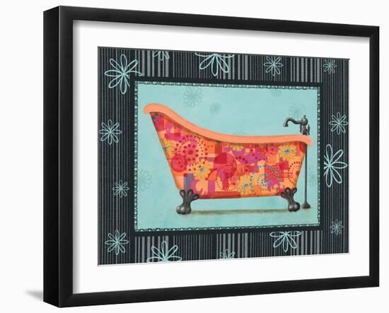 Retro Tub I-Pamela Desgrosellier-Framed Art Print