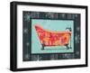 Retro Tub I-Pamela Desgrosellier-Framed Art Print