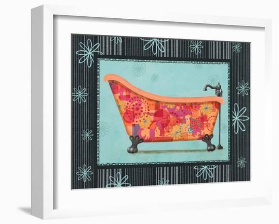 Retro Tub I-Pamela Desgrosellier-Framed Art Print