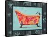 Retro Tub I-Pamela Desgrosellier-Framed Stretched Canvas