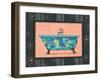 Retro Tub II-Pamela Desgrosellier-Framed Art Print