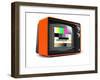 Retro TV Orange Shell-Gunnar Assmy-Framed Art Print