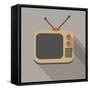 Retro Tv Set-YasnaTen-Framed Stretched Canvas