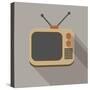 Retro Tv Set-YasnaTen-Stretched Canvas