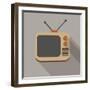 Retro Tv Set-YasnaTen-Framed Art Print