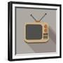 Retro Tv Set-YasnaTen-Framed Art Print