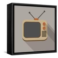 Retro Tv Set-YasnaTen-Framed Stretched Canvas