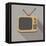 Retro Tv Set-YasnaTen-Framed Stretched Canvas