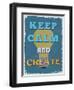 Retro Vintage Motivational Quote Poster. Vector Illustration-sibgat-Framed Art Print