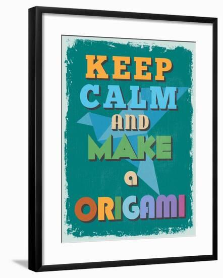 Retro Vintage Motivational Quote Poster. Vector Illustration-sibgat-Framed Art Print