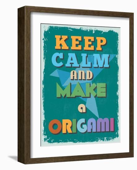 Retro Vintage Motivational Quote Poster. Vector Illustration-sibgat-Framed Art Print