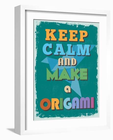 Retro Vintage Motivational Quote Poster. Vector Illustration-sibgat-Framed Art Print