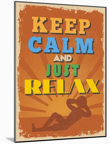 Retro Vintage Motivational Quote Poster. Vector Illustration-sibgat-Mounted Art Print