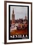 Retro Vintage Poster of Seville Spain Andalucia-Markus Bleichner-Framed Art Print