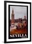 Retro Vintage Poster of Seville Spain Andalucia-Markus Bleichner-Framed Art Print