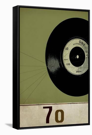 Retro Vinyl II-Sidney Paul & Co.-Framed Stretched Canvas