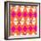 Retro Wave Pattern Orange-null-Framed Giclee Print