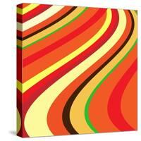 Retro Wave Pattern-null-Stretched Canvas