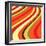 Retro Wave Pattern-null-Framed Giclee Print