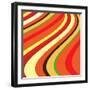 Retro Wave Pattern-null-Framed Giclee Print