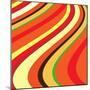 Retro Wave Pattern-null-Mounted Giclee Print