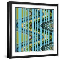 Retro Waves III-Ruth Palmer 3-Framed Art Print