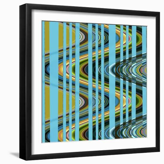 Retro Waves III-Ruth Palmer 3-Framed Art Print