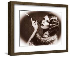 Retro Woman Portrait-Subbotina Anna-Framed Photographic Print