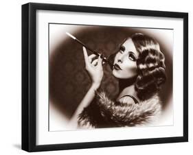 Retro Woman Portrait-Subbotina Anna-Framed Photographic Print