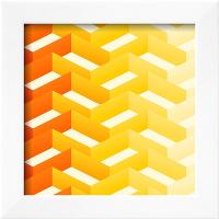 Retro Zigzag Pattern-vitavalka-Framed Art Print