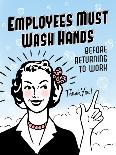 Employees Wash Hands-Retroplanet-Giclee Print
