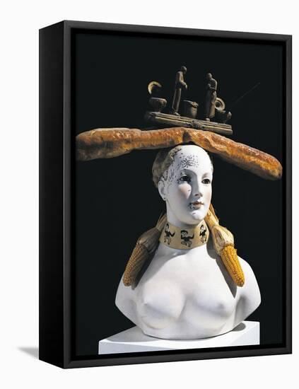 Retrospective Bust of Woman, 1933-Salvador Dalí-Framed Stretched Canvas