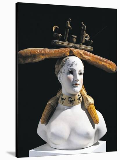 Retrospective Bust of Woman, 1933-Salvador Dalí-Stretched Canvas