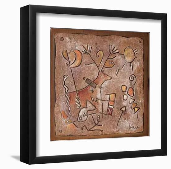 Retrouvailles-Jean-yves Lesage-Framed Art Print