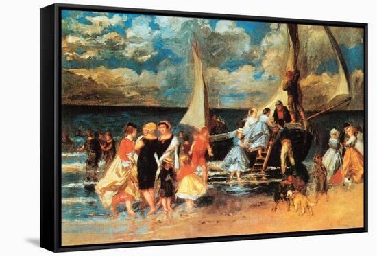 Return from a Boating Outing-Pierre-Auguste Renoir-Framed Stretched Canvas