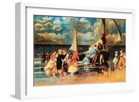 Return from a Boating Outing-Pierre-Auguste Renoir-Framed Art Print