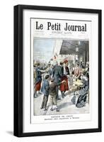 Return from China, Arrival of Repatriate, Toulon, 1901-null-Framed Giclee Print